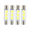 White LED ST6-5050-3SMD Vanity Mirror Light Bulbs 4 Pack 2