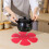 FOXNOVO Non-Stick Heat-Resistant Table Mats 12 Pcs 1