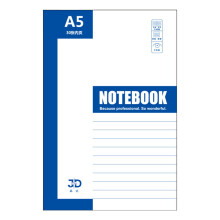 Lined Journal Notebook Blue A5 30 Pages 100 GSM Hardcover