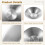 Stainless Steel Dinner Plates 8.3 inch 4 Pack 4