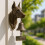Retro Dog Doorbell Clock Wall-Mounted Decorative Bell for 4