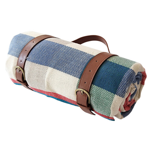 Picnic Blanket Faux Leather 3-Layer Moisture-Proof Portable 1