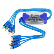 2X Universal Noise Sound Eliminator 4 Canali RCA Ground Loop Isolator Filtri Antirumore per Autoradio Sistema Stereo Domestico
