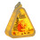 Christmas Triangle Lantern with LED Lights White Santa 1