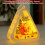 Christmas Triangle Lantern with LED Lights White Santa 5