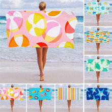 Outdoor Beach Towel Monogrammed Vivid Embroidery Extra Large