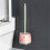 Pig-Shaped Toilet Brush Set Compact Deep Cleaning 5