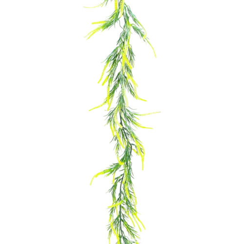 Yellow Artificial Lavender Vine Christmas Hanging Decor 1 pc
