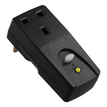2X 13A RCD Plug Safety RCD Adaptor,with Circuit Breaker Safety Protection for Pool Pump, Power Pressure Washer Uk Plug
