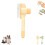 Zen Cat Brush with Release Button Stainless Steel 1pc 1