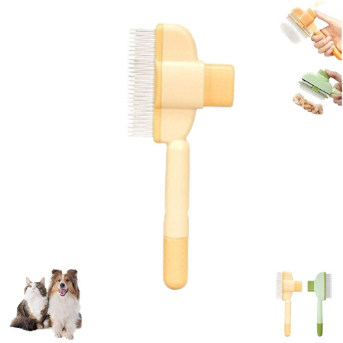 Zen Cat Brush with Release Button Stainless Steel 1pc