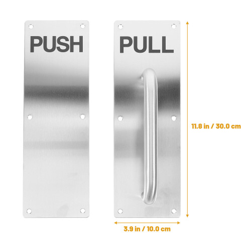 Stainless Steel Door Pull Plate for Interior Doors 1