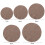Nordic Style Round Cotton Placemat 4 Pack 6