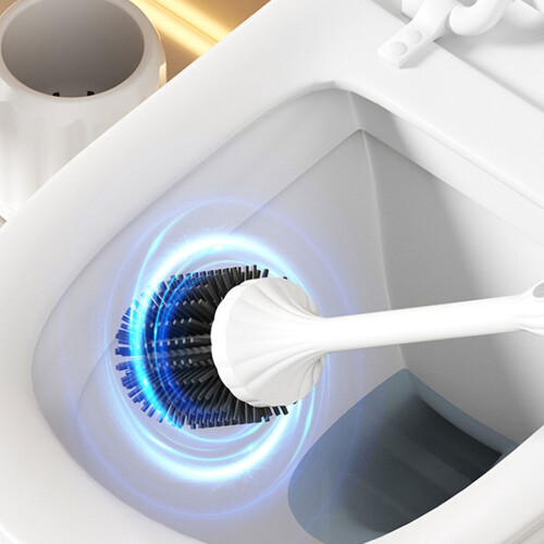 Electric Toilet Brush with Long Handle Rechargeable 1