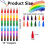 Rainbow Crayon Set Stackable DIY 6 Pcs 12 Colors 3