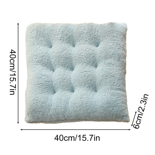Fleece Seat Cushion 16x16x2.4 inch Polyester Warm Office 1