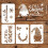 Christmas Stencil Set Reusable 4 pcs 11.7x8.3 in 2