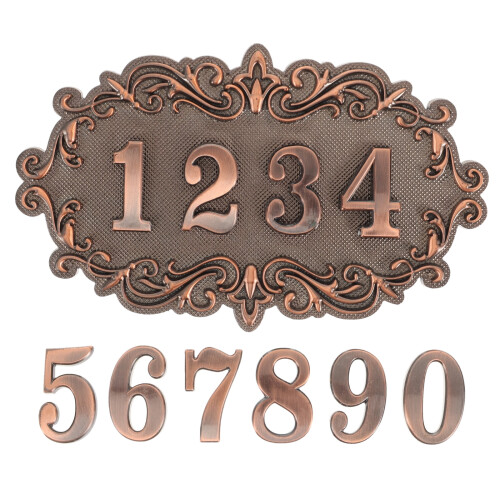Retro Style Address Plaque 1 Set