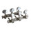 Mini Square Classical Guitar Tuning Pegs 3+3 Silver GC301D 1