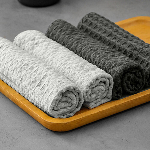 Microfiber Waffle Weave Kitchen Towel Soft Absorbent Quick 2
