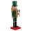Wooden Nutcracker Ornament Green Soldier Shape 1 Set 1