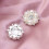 Silver-Plated Flatback Rhinestone Buttons 10 pcs 4