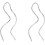 Silver Dangle Earrings for Women Spiral Threader Style 6