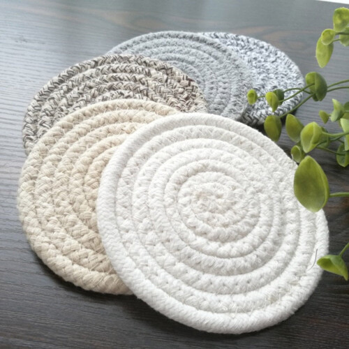 Cotton Table Mats Heat Resistant 4 pcs 1