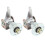 17mm 3-stud front wheel hub bearing flange for 5in 5