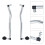 Steering Drag Link Set Adjustable LH/RH for Husqvarna 3