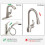 2X Kitchen Faucet Hose Replacement Hose Kit for Moen Kitchen Faucets 159560,Sink Sprayer Hose Replacement 3
