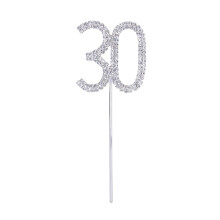 Alloy Rhinestone Cake Decoration for Birthday and