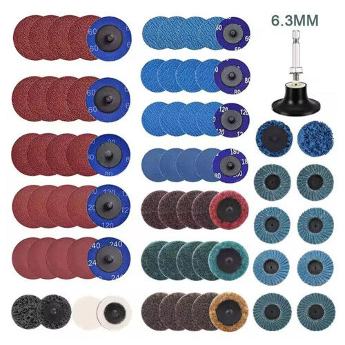 Die Grinder Sanding Discs 2 Inch Roll Lock 75 Pcs