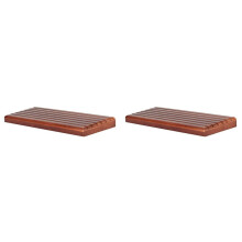 2X Coin Display Rack Coin Collecting Rack Wooden Coin Collecting Rack for Desk