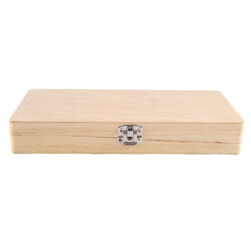 6X Wooden Slide Storage Box, Holds 50 Slides, Microscope Slide Box
