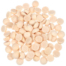 Macrame Round Wood Beads Half Sphere 100pcs