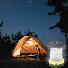 LED Camping Lantern with Retractable Flashlight Waterproof