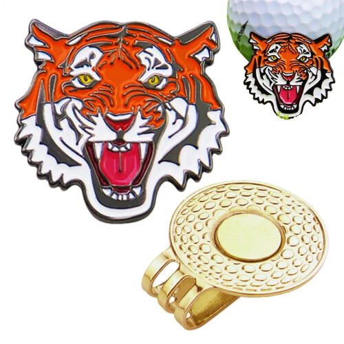 Magnetic Golf Ball Marker Tiger Design 1 Piece