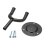 Guitar Wall Hanger Black Round Plate 2