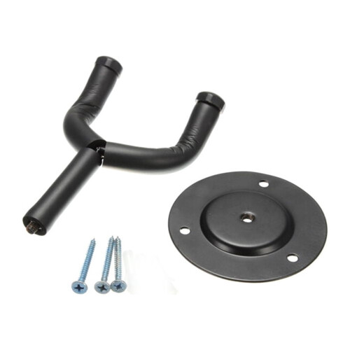 Guitar Wall Hanger Black Round Plate 1