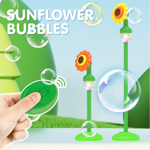 Sunflower RC Bubble Machine with Lights Orange Adjustable 1