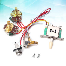 Electric Guitar Wiring Kit 250K Ohm Potentiometer and Jack