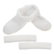 Plush Shoe Liners with Band Cover White Size 28-29