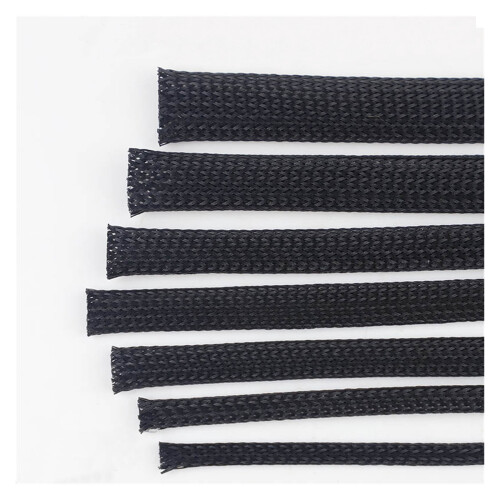 Black PET Insulated Expandable Cable Sleeve 1