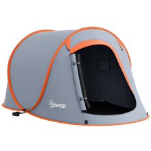 Two-Man Pop-Up Dome Tent, with Accessories - Grey