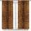 Leopard Print Curtains Brown 52x63 Inch 2 Panels 2