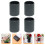 Black Cylindrical Flower Arrangement Boxes 4 pcs 3.1 x 2.4 3