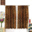Leopard Print Curtains Brown 52x63 Inch 2 Panels 4