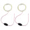LED COB Angel Eye Headlight 70mm White 2 pcs 5