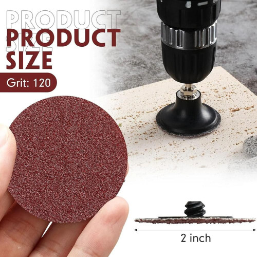 Die Grinder Sanding Discs 2 Inch Roll Lock 75 Pcs 1
